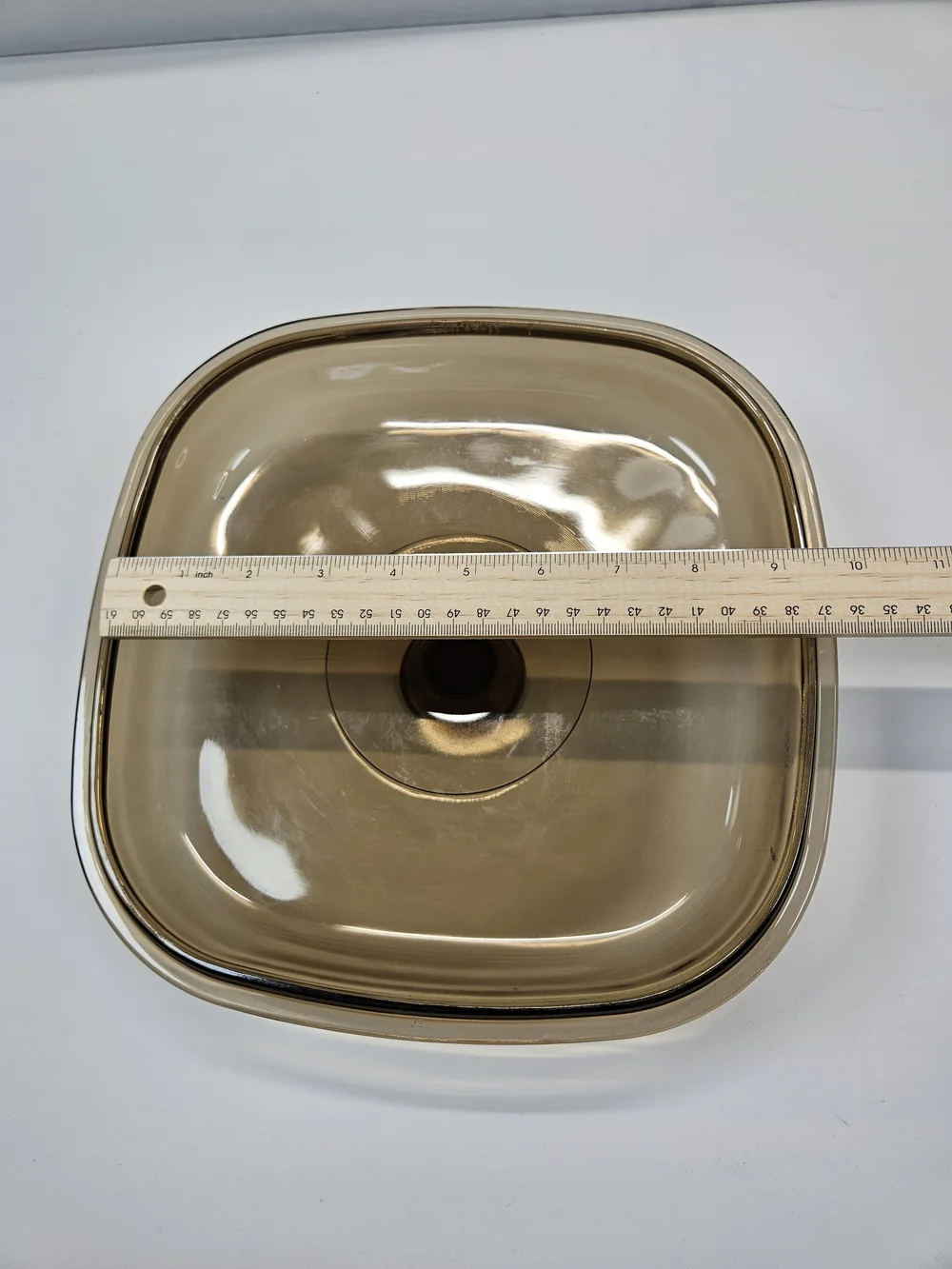 Pyrex Smoked Brown Glass Serving Lid